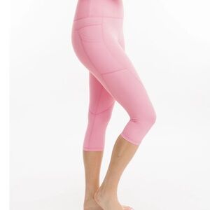 ZYIA Active Prism Pink Light-n-Tight Hi Rise Crop 17” RC (2) leggings